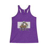 The Bulldogzer Women's Tri-Blend Racerback Tank