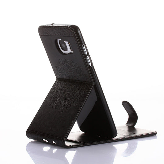 Embossed Flip Stand Case For Samsung Galaxy S8