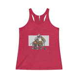 The Bulldogzer Women's Tri-Blend Racerback Tank