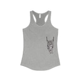 Frenchie On A Swing Women's Ideal Racerback Tank
